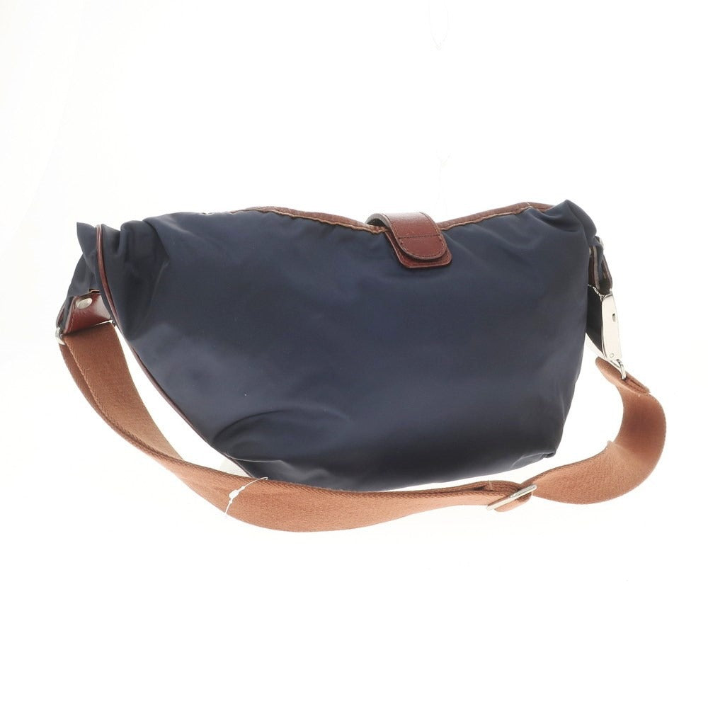 [Used] Orobianco Limonta Nylon Shoulder Bag Navy x Brown [W39xH24xD-][NVY][S/S/A/W][Condition Rank B][Men&