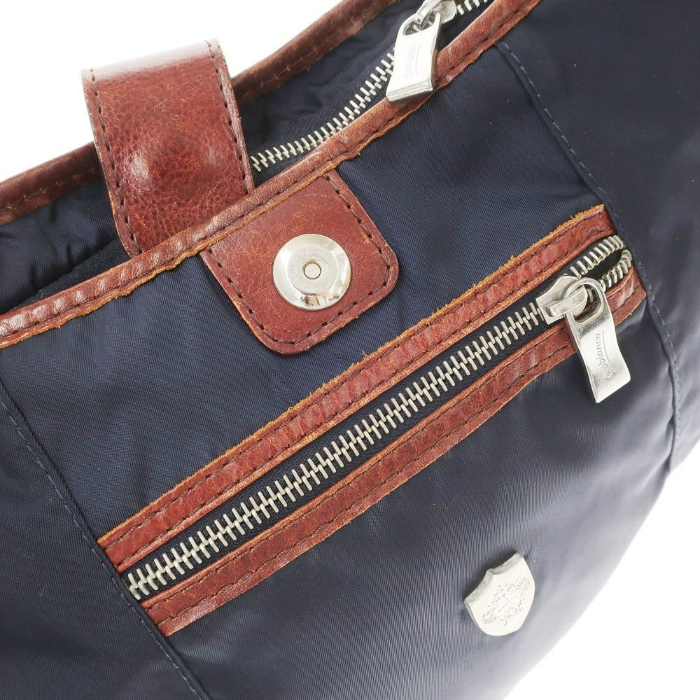 [Used] Orobianco Limonta Nylon Shoulder Bag Navy x Brown [W39xH24xD-][NVY][S/S/A/W][Condition Rank B][Men&