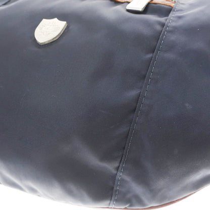 [Used] Orobianco Limonta Nylon Shoulder Bag Navy x Brown [W39xH24xD-][NVY][S/S/A/W][Condition Rank B][Men&