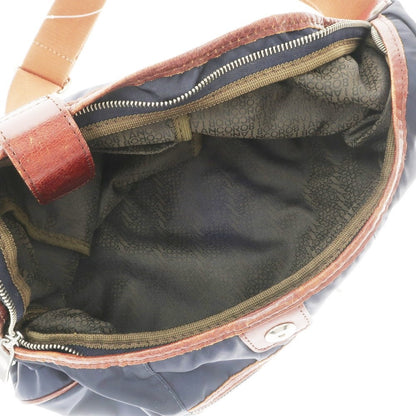 [Used] Orobianco Limonta Nylon Shoulder Bag Navy x Brown [W39xH24xD-][NVY][S/S/A/W][Condition Rank B][Men&