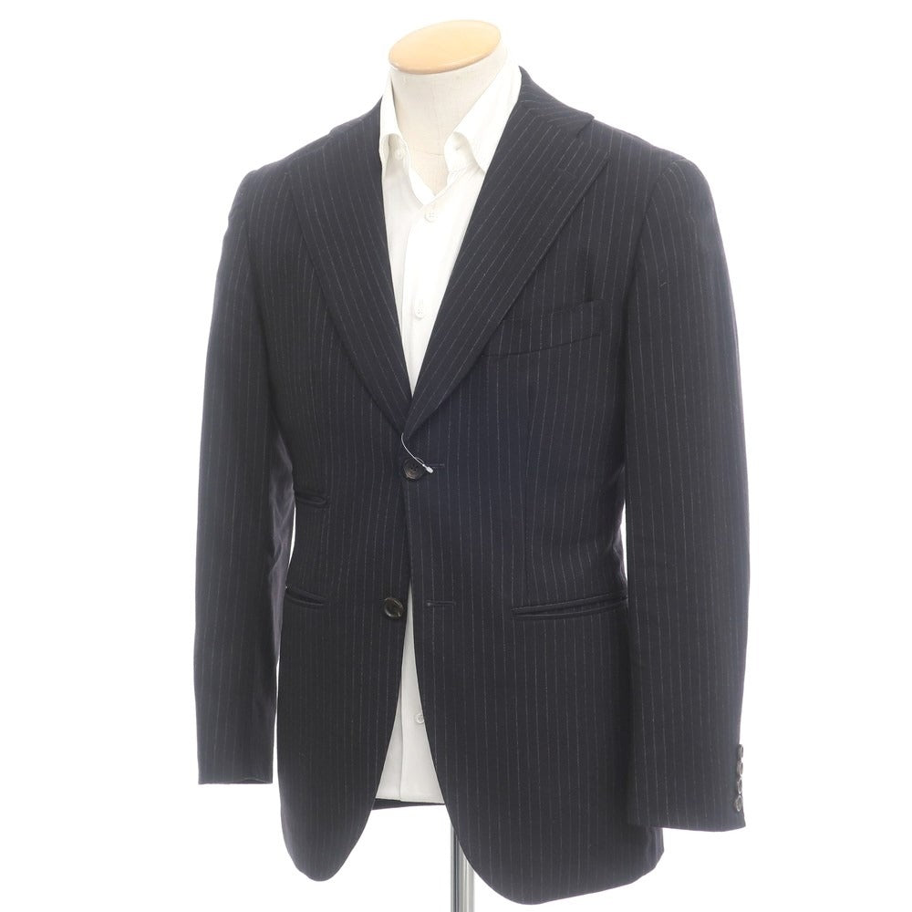 [Used] TONELLO Stretch Wool Striped Tailored Jacket Navy [Size 44] [NVY] [A/W] [Condition Rank C] [Men&