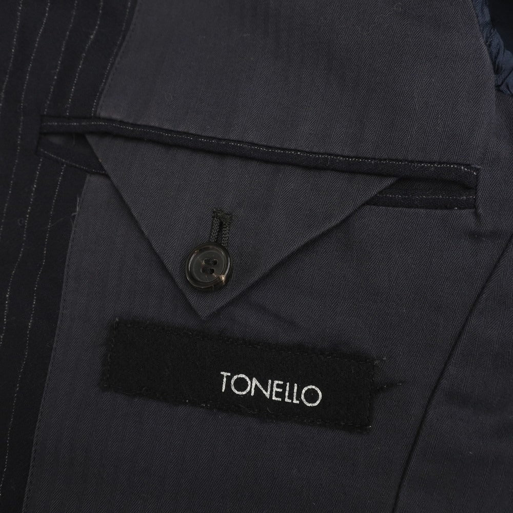 [Used] TONELLO Stretch Wool Striped Tailored Jacket Navy [Size 44] [NVY] [A/W] [Condition Rank C] [Men&