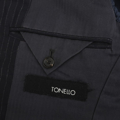 [Used] TONELLO Stretch Wool Striped Tailored Jacket Navy [Size 44] [NVY] [A/W] [Condition Rank C] [Men&