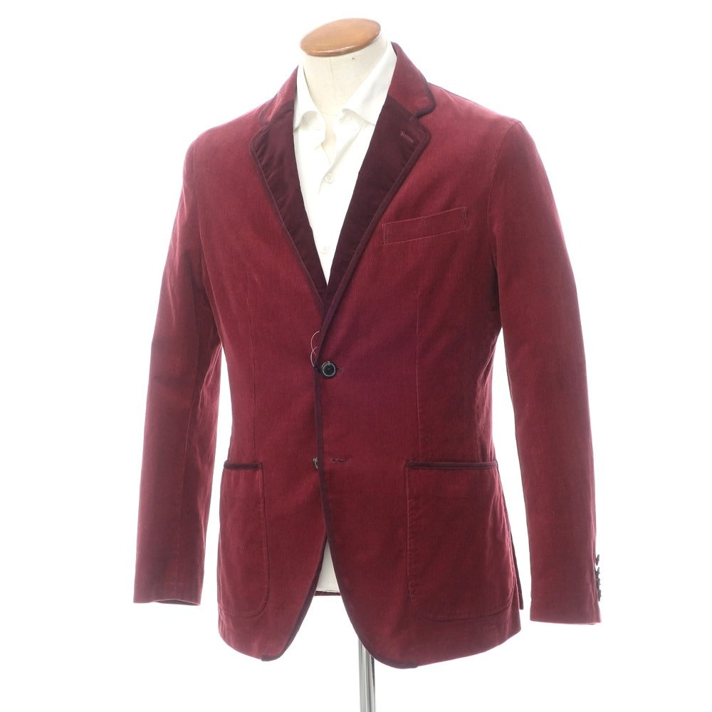 【中古】ケント アンド カーウェン Kent & Curwen ストレッチコーデュロイ ジャケット マルーン【サイズL】【RED】【A/W】【状態ランクA】【メンズ】【768992】 APD