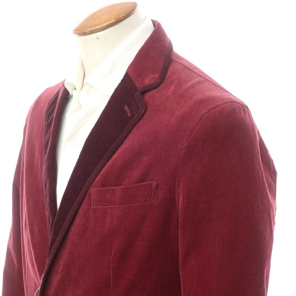 【中古】ケント アンド カーウェン Kent & Curwen ストレッチコーデュロイ ジャケット マルーン【サイズL】【RED】【A/W】【状態ランクA】【メンズ】【768992】 APD