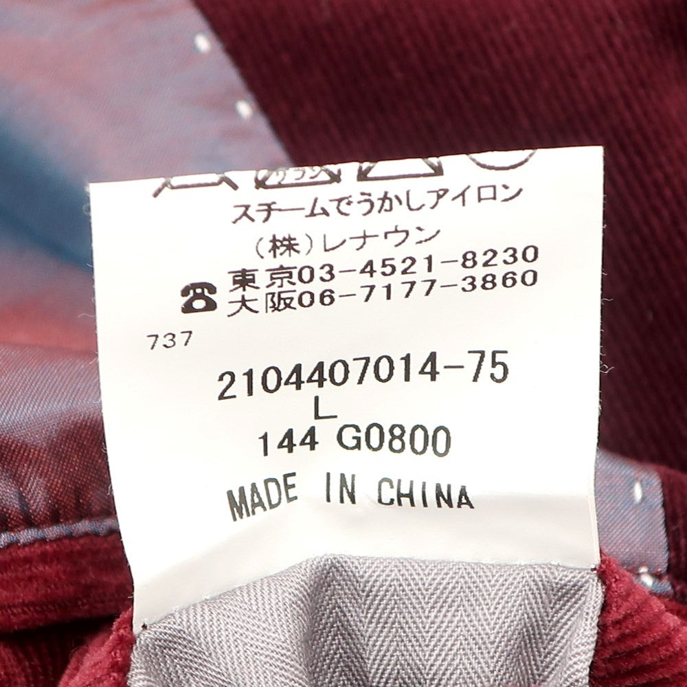 [Used] Kent &amp;amp; Curwen Stretch Corduroy Jacket Maroon [Size L] [RED] [A/W] [Condition Rank A] [Men&
