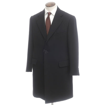 [Used] ISAIA Wool Chesterfield Coat Black [Size 48] [BLK] [A/W] [Condition Rank B] ​​[Men&