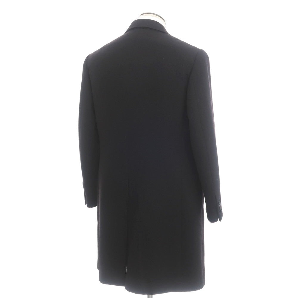 [Used] ISAIA Wool Chesterfield Coat Black [Size 48] [BLK] [A/W] [Condition Rank B] ​​[Men&