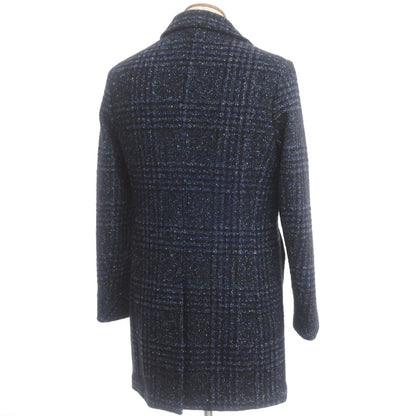 [Used] PALTO Acrylic Wool Check Balmac Coat Navy [Size 48] [NVY] [A/W] [Condition Rank A] [Men&