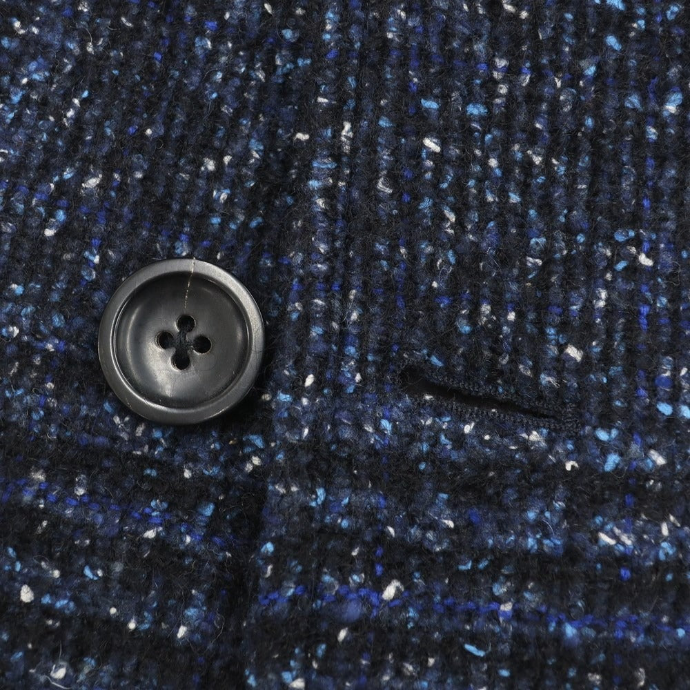 [Used] PALTO Acrylic Wool Check Balmac Coat Navy [Size 48] [NVY] [A/W] [Condition Rank A] [Men&
