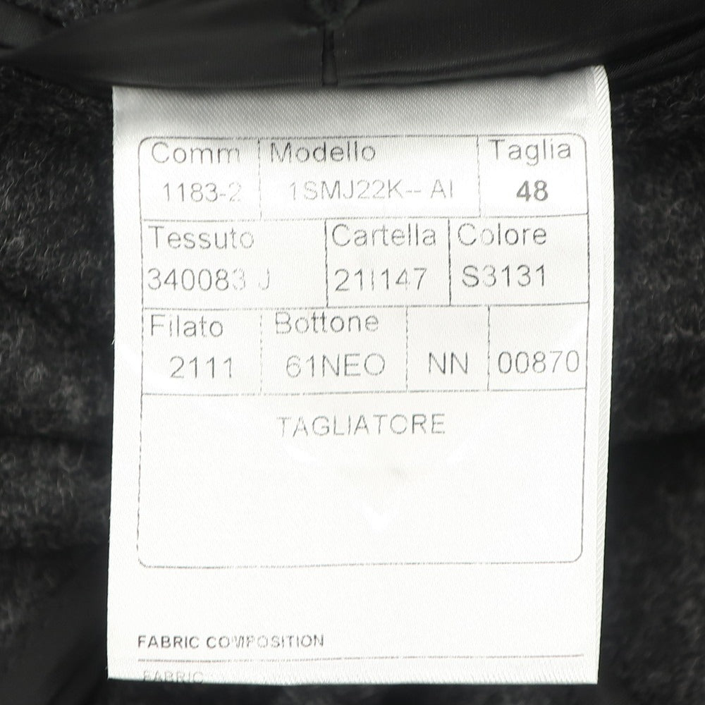 [Used] TAGLIATORE Wool jersey tailored jacket charcoal gray [Size 48] [GRY] [A/W] [Condition rank B] ​​[Men&