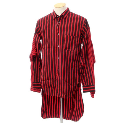 【中古】【未使用】コムデギャルソンシャツ COMME des GARCONS SHIRT 2022年春夏 製品染コットン ストライプ ロングシャツ ブラックxレッド【サイズXS】【BLK】【S/S/A/W】【状態ランクS】【メンズ】【768991】 CPD
[EPD]