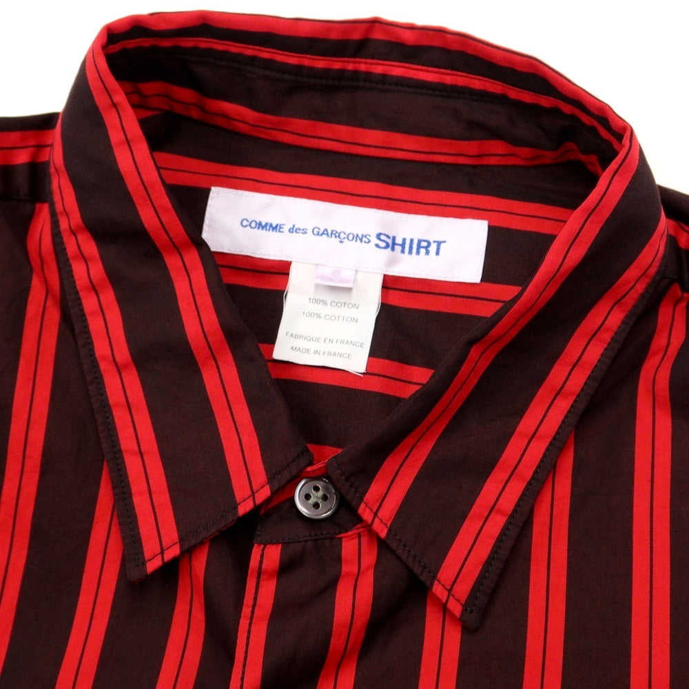 【中古】【未使用】コムデギャルソンシャツ COMME des GARCONS SHIRT 2022年春夏 製品染コットン ストライプ ロングシャツ ブラックxレッド【サイズXS】【BLK】【S/S/A/W】【状態ランクS】【メンズ】【768991】 CPD
[EPD]