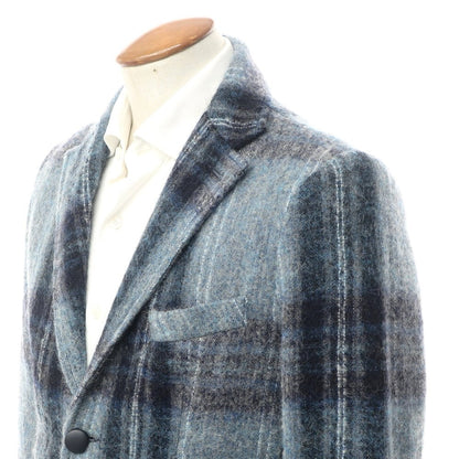 [Used] Neill Cutter NEILL KATTER Alpaca blend wool check casual jacket grayish blue x navy [Size 46] [BLU] [A/W] [Condition rank B] ​​[Men&