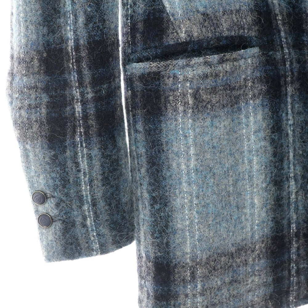 [Used] Neill Cutter NEILL KATTER Alpaca blend wool check casual jacket grayish blue x navy [Size 46] [BLU] [A/W] [Condition rank B] ​​[Men&