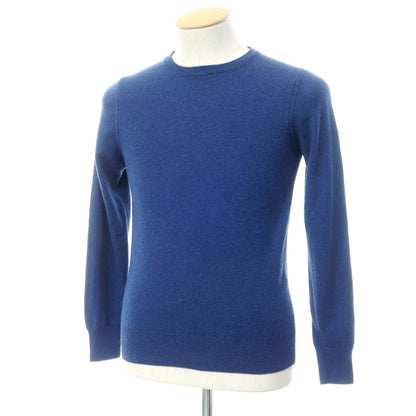 [Used] Andrea Fenzi Wool Cashmere Crew Neck Knit Navy Blue [Size 44] [NVY] [A/W] [Condition Rank B] ​​[Men&