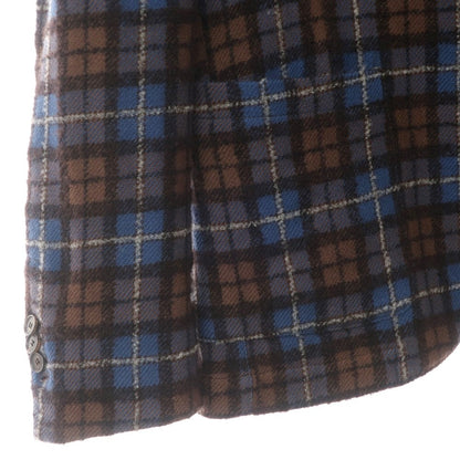 [Used] AQUARAMA Wool Check Casual Jacket Brown x Blue [Size 52] [BRW] [A/W] [Condition Rank B] ​​[Men&
