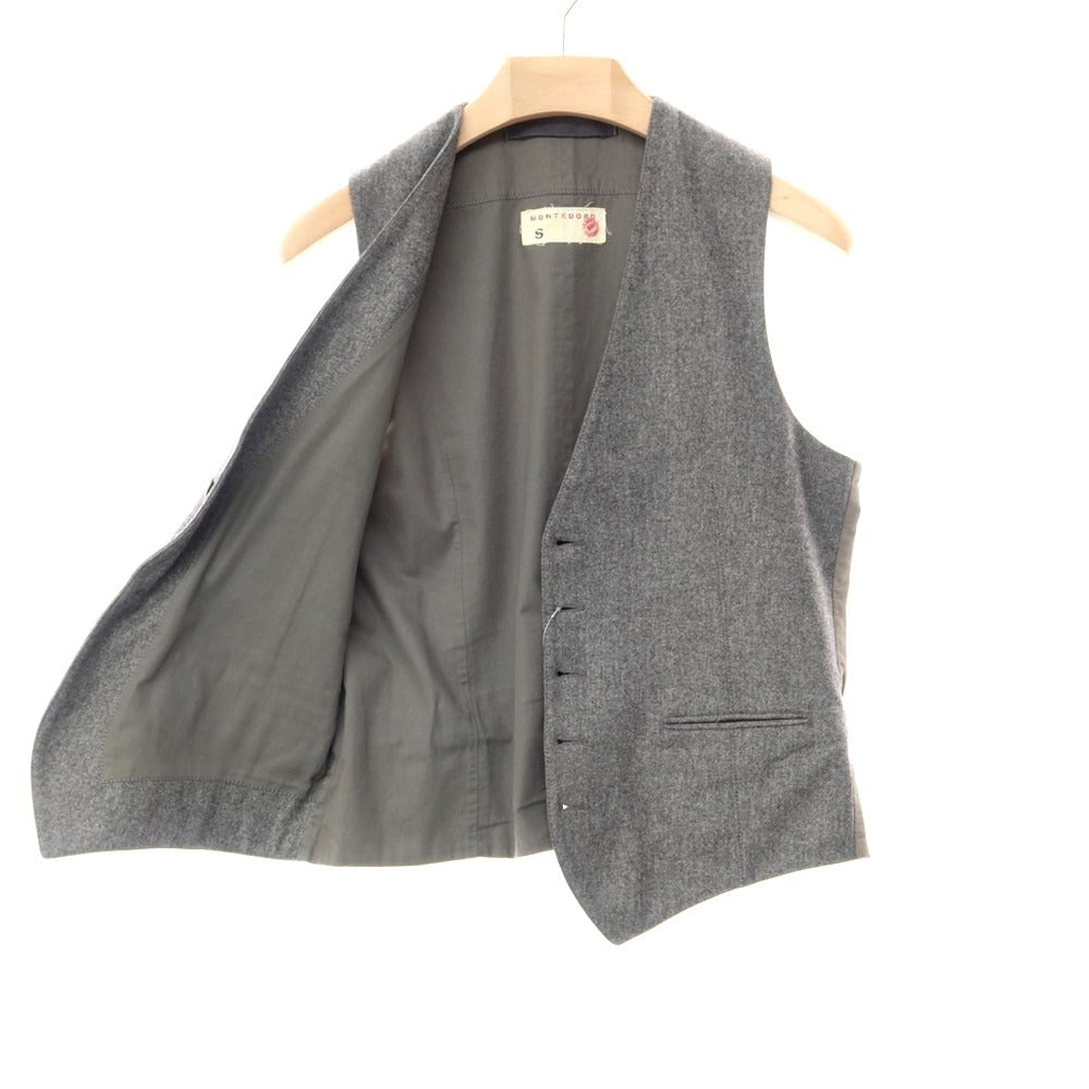 [Used] Montedoro wool dress gilet vest in grey [Size S] [GRY] [A/W] [Condition Rank C] [Men&