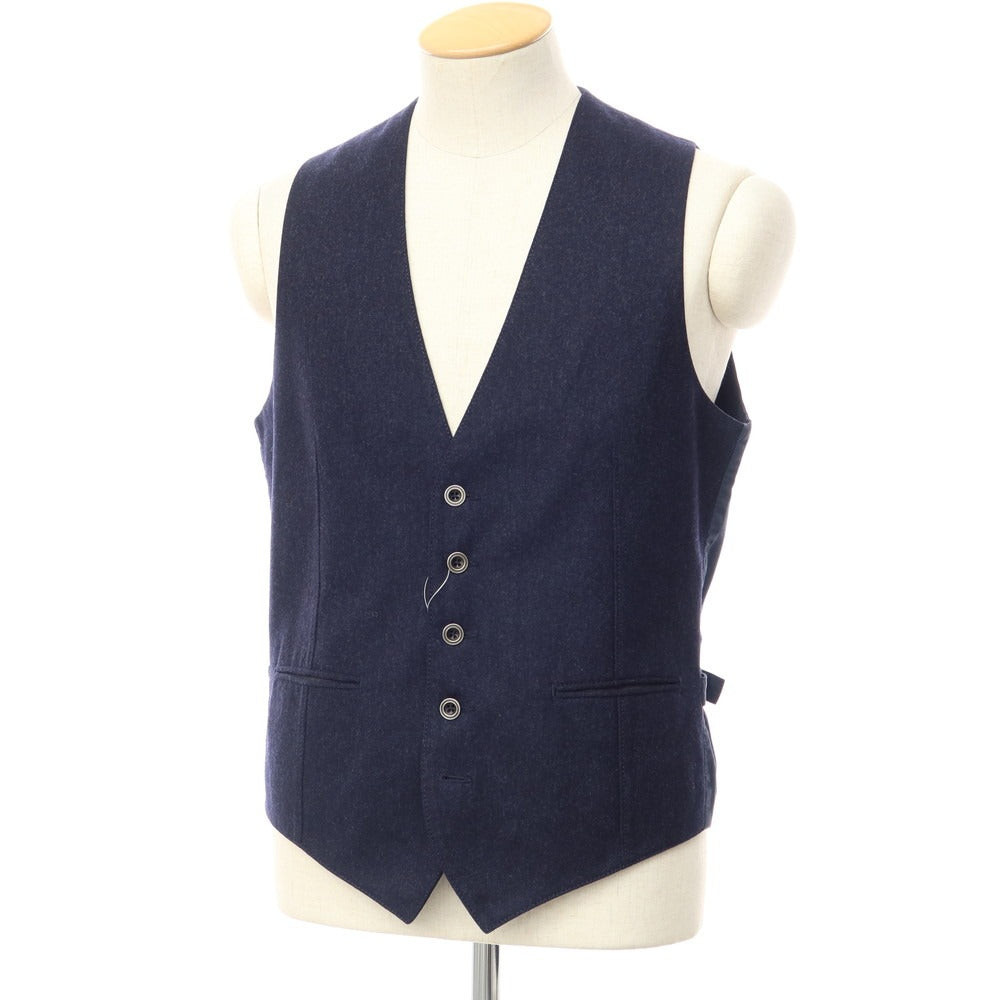 [Used] Montedoro wool dress gilet vest navy [Size S] [NVY] [A/W] [Condition Rank C] [Men&