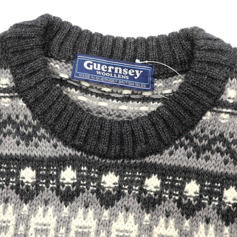 【中古】ガンジーウーレンズ GUERNSEY WOOLLENS ミドルゲージウール フェアアイル柄 クルーネックニット グレーxオフホワイト【サイズ36】【GRY】【A/W】【状態ランクB】【メンズ】【768989】 APD
[EPD]