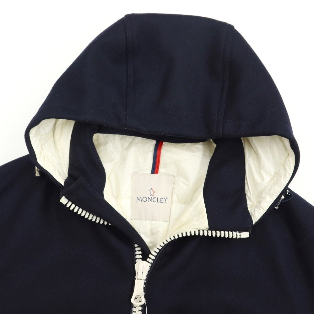 中古】モンクレール MONCLER ARMENTIERES ウール フーデッド ダウン ...