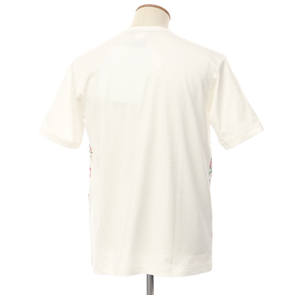 【中古】【未使用】ジュンヤワタナベ マン JUNYA WATANABE MAN 2022年春夏 半袖Ｔシャツ
 ホワイトxグリーンxレッド【サイズM】【WHT】【S/S】【状態ランクS】【メンズ】
【778883】 EPD