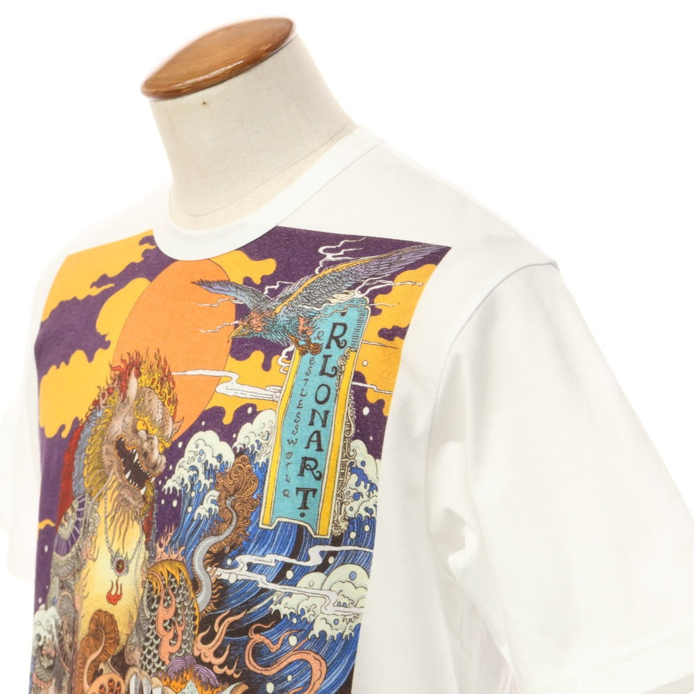【中古】【未使用】ジュンヤワタナベ マン JUNYA WATANABE MAN 2022年春夏 半袖Ｔシャツ
 ホワイトxオレンジxパープル【サイズM】【WHT】【S/S】【状態ランクS】【メンズ】
【778883】 EPD