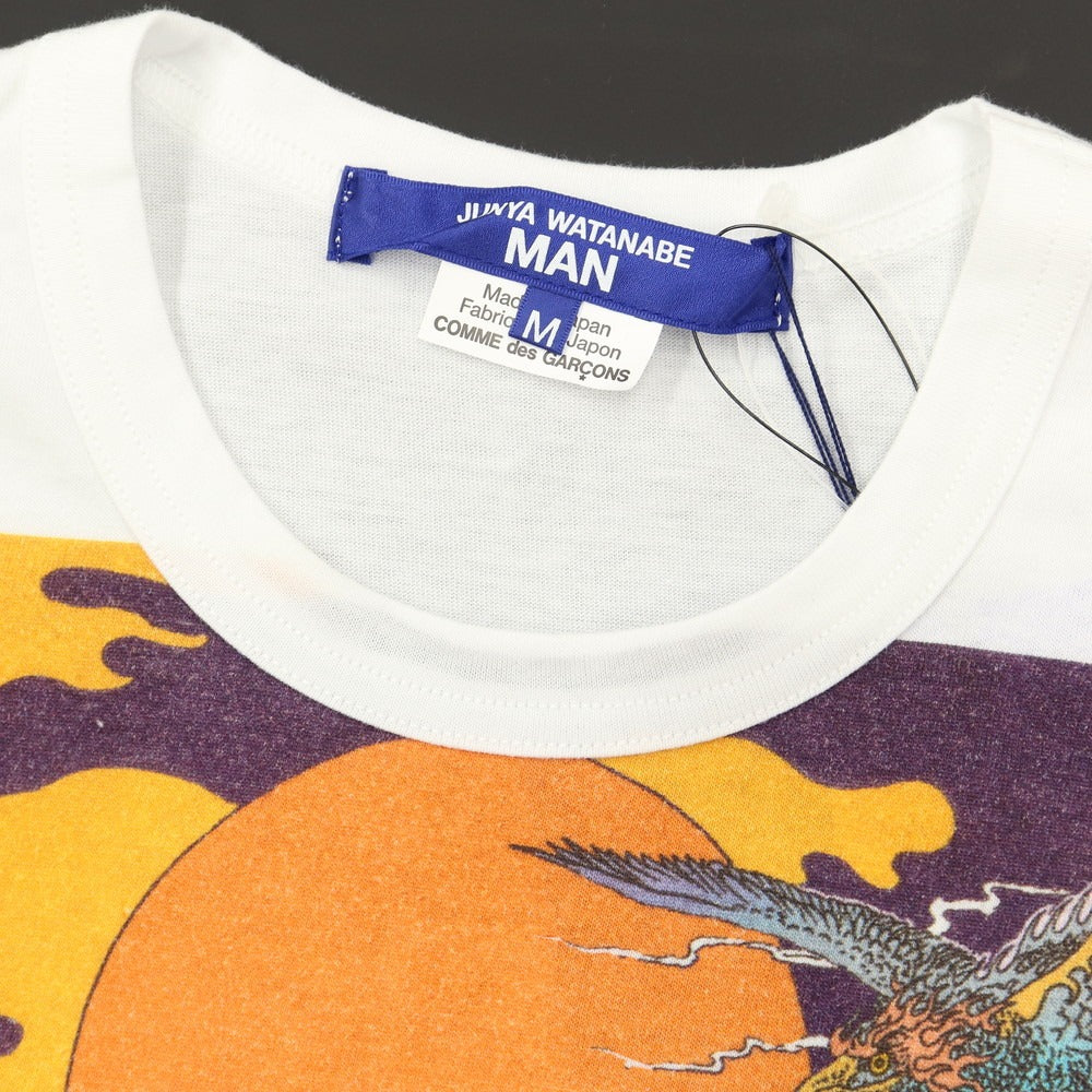 【中古】【未使用】ジュンヤワタナベ マン JUNYA WATANABE MAN 2022年春夏 半袖Ｔシャツ
 ホワイトxオレンジxパープル【サイズM】【WHT】【S/S】【状態ランクS】【メンズ】
【778883】 EPD