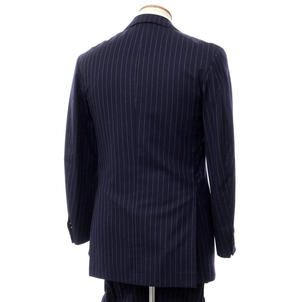 [Used] Sartoria Partenopea Wool Striped 3-Button Suit Navy x White [Size not listed (46-48)] [NVY] [A/W] [Condition Rank C] [Men&