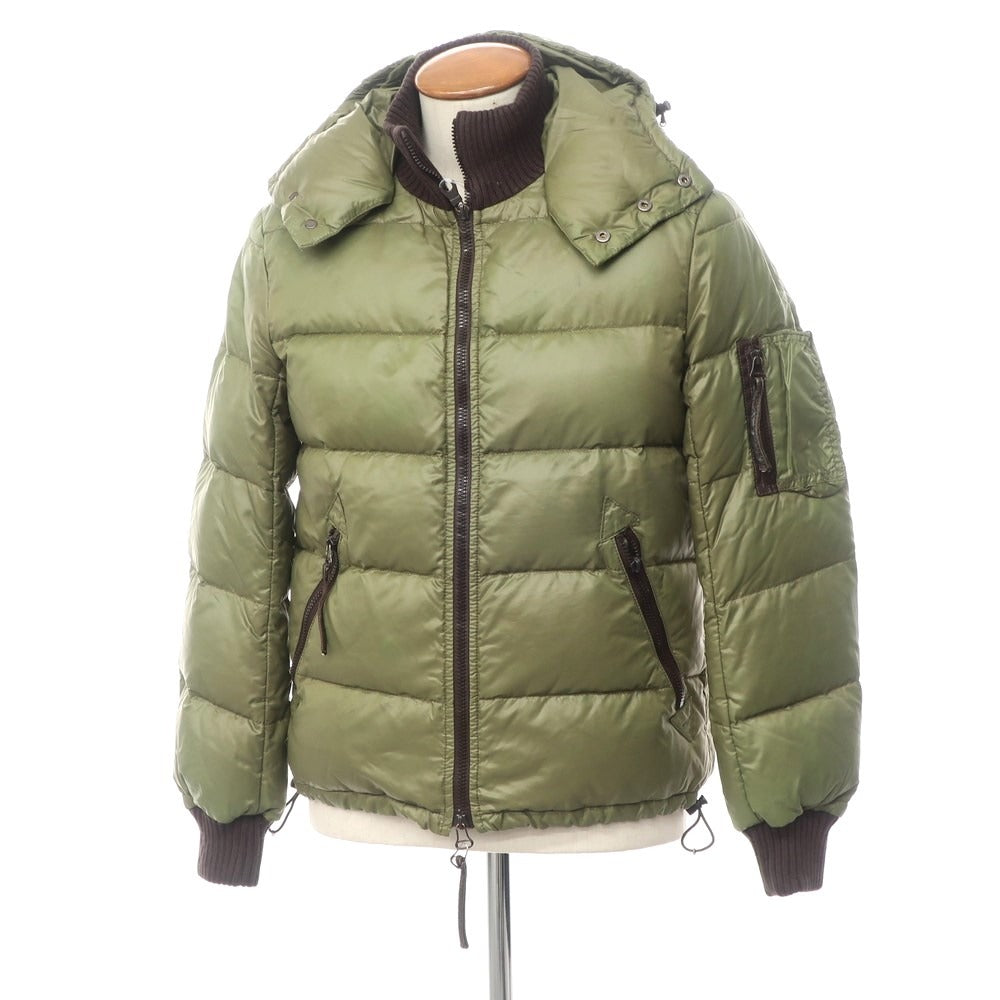 【中古】デュベティカ DUVETICA ナイロン ダウンジャケット オリーブ系【サイズ46】【GRN】【A/W】【状態ランクD】【メンズ】【768987】 APD