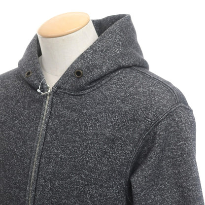 [Used] BACK HEAD Cotton polyester fleece zip-up hoodie, dark gray x black [Size S] [GRY] [A/W] [Condition Rank C] [Men&