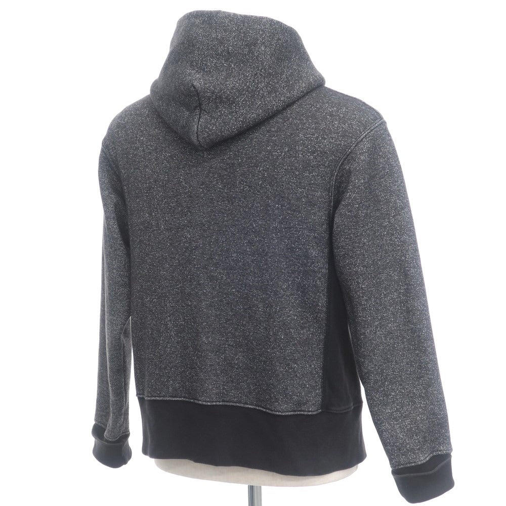 [Used] BACK HEAD Cotton polyester fleece zip-up hoodie, dark gray x black [Size S] [GRY] [A/W] [Condition Rank C] [Men&