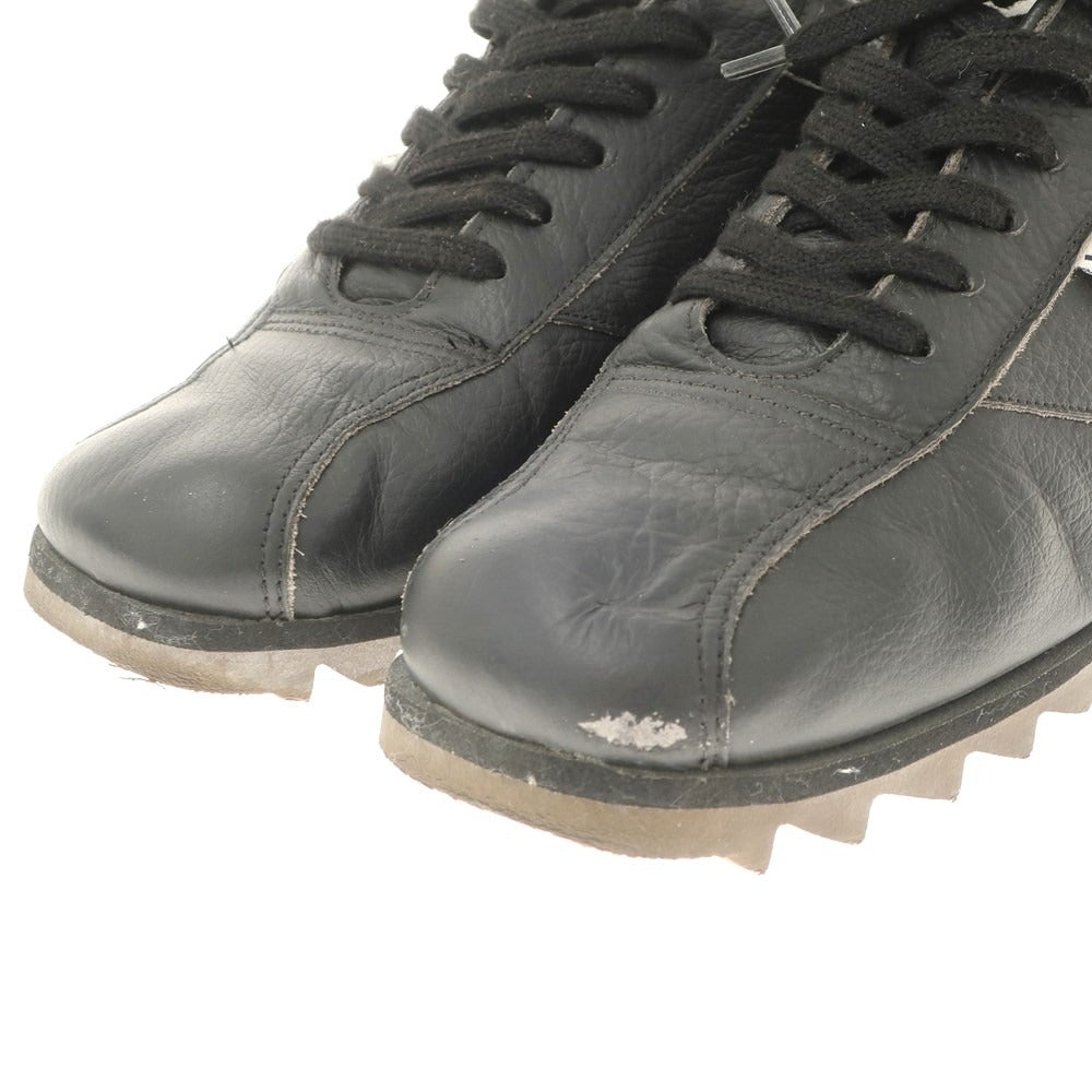 【中古】ウォルシュ Walsh レザー シャークソール スニーカー ブラックxグリーン【サイズ8】【BLK】【S/S/A/W】【状態ランクD】【メンズ】【768987】 CPD