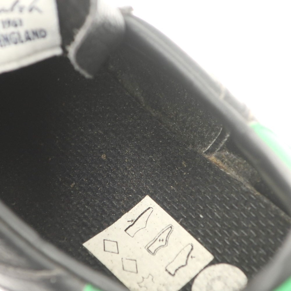 【中古】ウォルシュ Walsh レザー シャークソール スニーカー ブラックxグリーン【サイズ8】【BLK】【S/S/A/W】【状態ランクD】【メンズ】【768987】 CPD