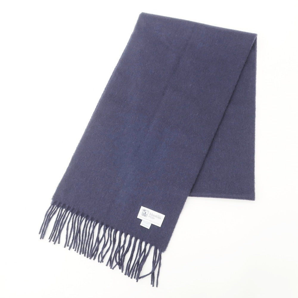 [Used] Johnstons JOHNSTONS Cashmere Fringe Scarf Navy [NVY] [A/W] [Condition Rank A] [Men&