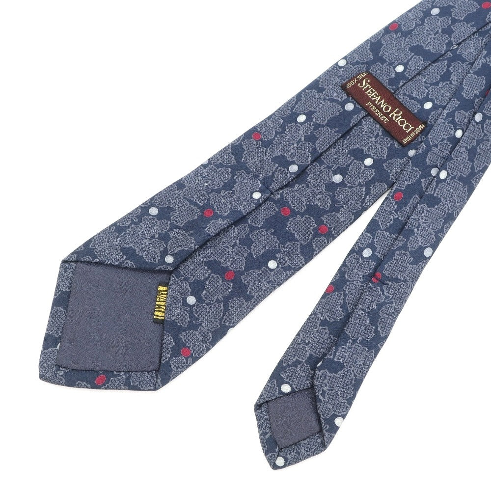 [Used] Stefano Ricci STEFANO RICCI Printed 3-fold silk tie Navy [NVY] [S/S/A/W] [Condition Rank C] [Men&