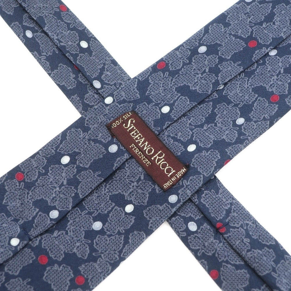 [Used] Stefano Ricci STEFANO RICCI Printed 3-fold silk tie Navy [NVY] [S/S/A/W] [Condition Rank C] [Men&