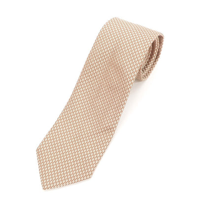 [Used] Calvin Klein Patterned Tri-Fold Silk Tie Beige x Salmon Pink [BEI] [S/S/A/W] [Condition Rank B] ​​[Men&