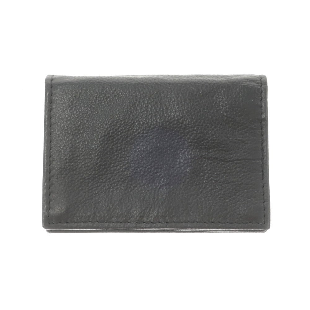 [Used] Calvin Klein Leather Business Card Holder Card Case Black [BLK] [S/S/A/W] [Condition Rank B] ​​[Men&