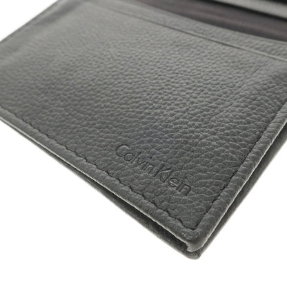 [Used] Calvin Klein Leather Business Card Holder Card Case Black [BLK] [S/S/A/W] [Condition Rank B] ​​[Men&