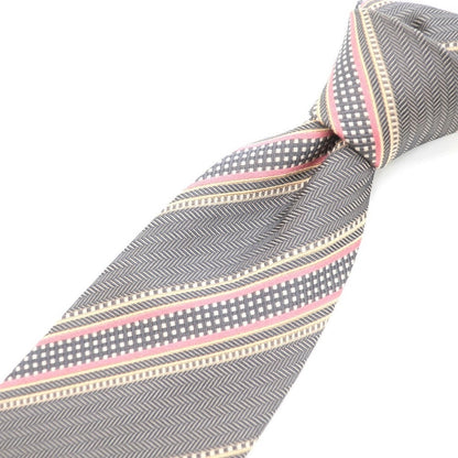 [Used] Ermenegildo Zegna Striped Tie
 Gray x Beige [Size -] [GRY] [S/S/A/W] [Condition Rank B] ​​[Men&