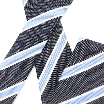 [Used] Ermenegildo Zegna striped tie
 Navy x Light Blue [Size -] [NVY] [S/S/A/W] [Condition Rank B] ​​[Men&