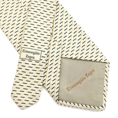 [Used] Ermenegildo Zegna striped tie
 Light beige x navy [Size -] [BEI] [S/S/A/W] [Condition rank B] ​​[Men&