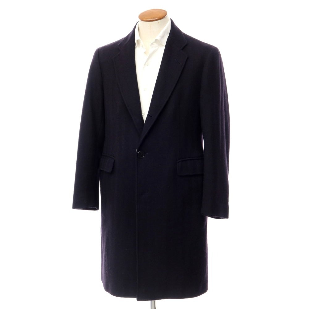 [Used] PIOMBO Wool Herringbone Chesterfield Coat Navy [Size 46] [NVY] [A/W] [Condition Rank B] ​​[Men&