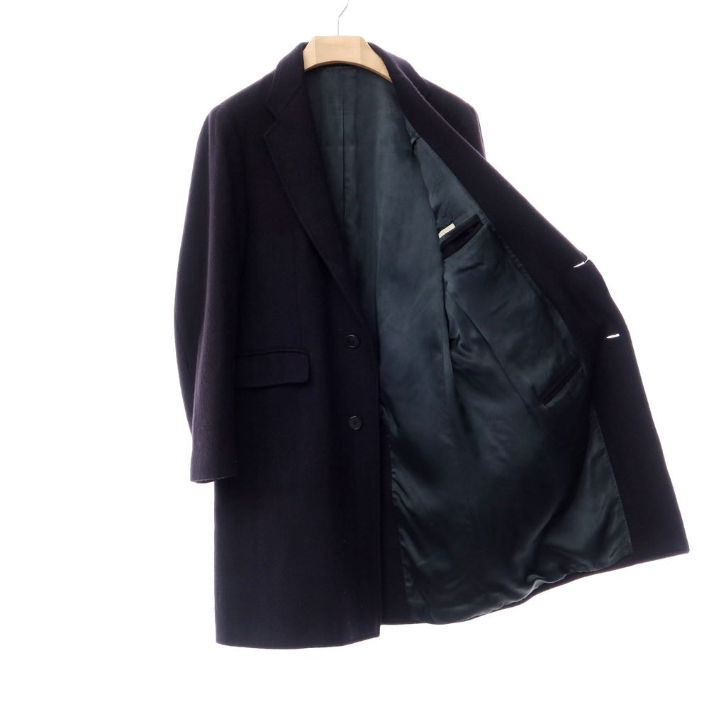[Used] PIOMBO Wool Herringbone Chesterfield Coat Navy [Size 46] [NVY] [A/W] [Condition Rank B] ​​[Men&