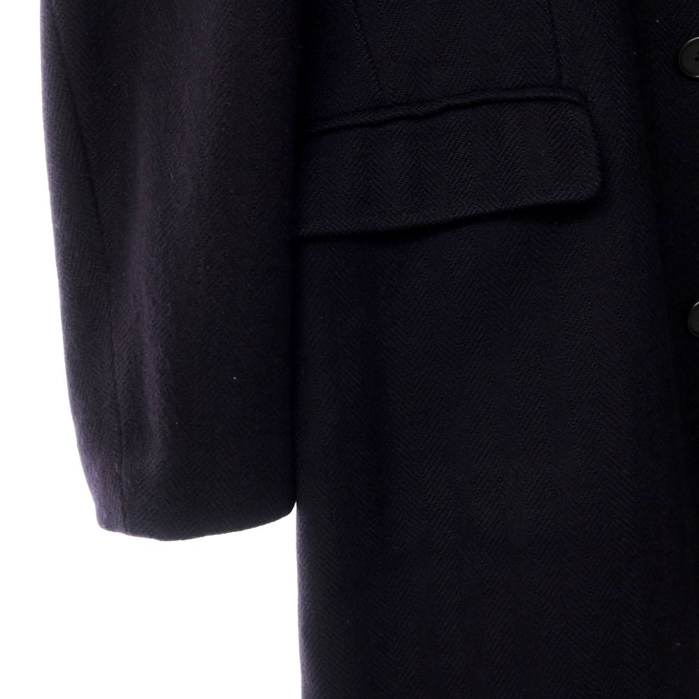 [Used] PIOMBO Wool Herringbone Chesterfield Coat Navy [Size 46] [NVY] [A/W] [Condition Rank B] ​​[Men&