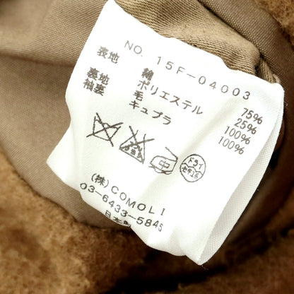 [Used] COMOLI Cotton Wool Hooded Coat Dark Beige [Size 2] [BEI] [A/W] [Condition Rank B] ​​[Men&