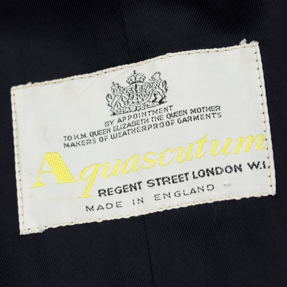 [Used] Aquascutum Balmacaan Coat
 Navy [Size M] [NVY] [S/S] [Condition Rank D] [Men&