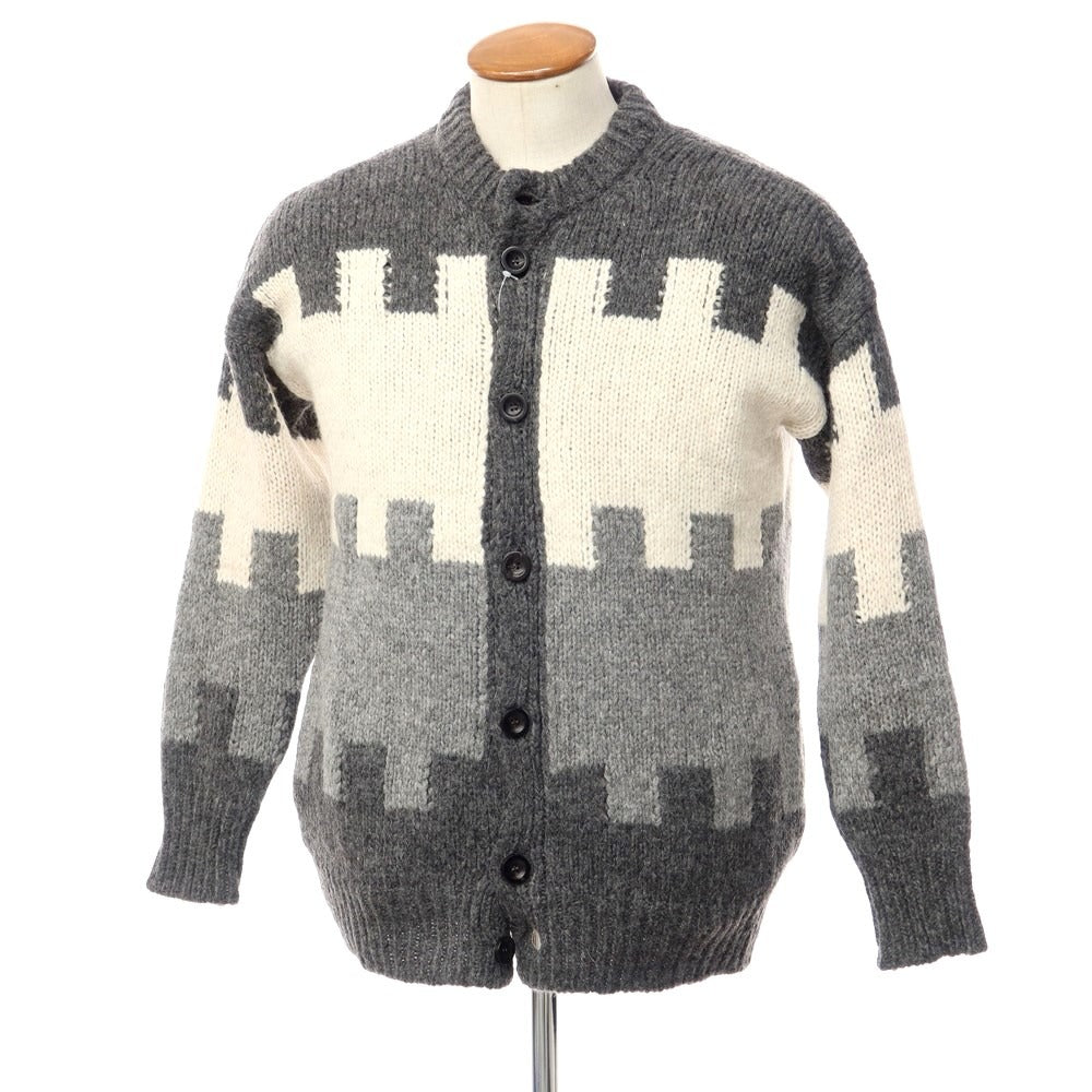 [Used] ROBERTO COLLINA Acrylic Alpaca Knit Blouson Gray x Off-White [Size 46] [GRY] [A/W] [Condition Rank A] [Men&