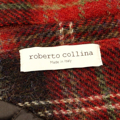 [Used] Roberto Collina ROBERTO COLLINA Wool knit check padded blouson red x black [Size 48] [RED] [A/W] [Condition Rank B] ​​[Men&